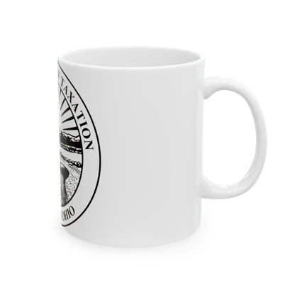 Seal of the Ohio Department of Taxation - White Coffee Mug-The Sticker Space