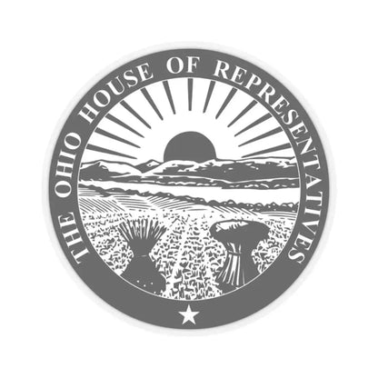 Seal of the Ohio House of Representatives - STICKER Vinyl Kiss-Cut Decal 2 Inch Transparent - The Sticker Space