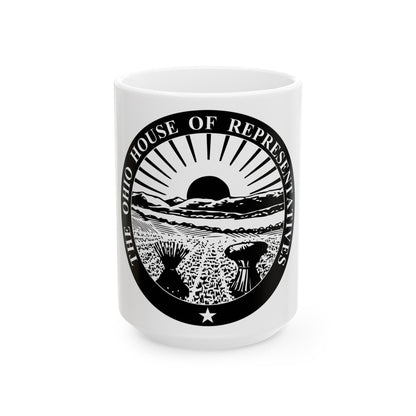 Seal of the Ohio House of Representatives - White Coffee Mug-15oz-The Sticker Space