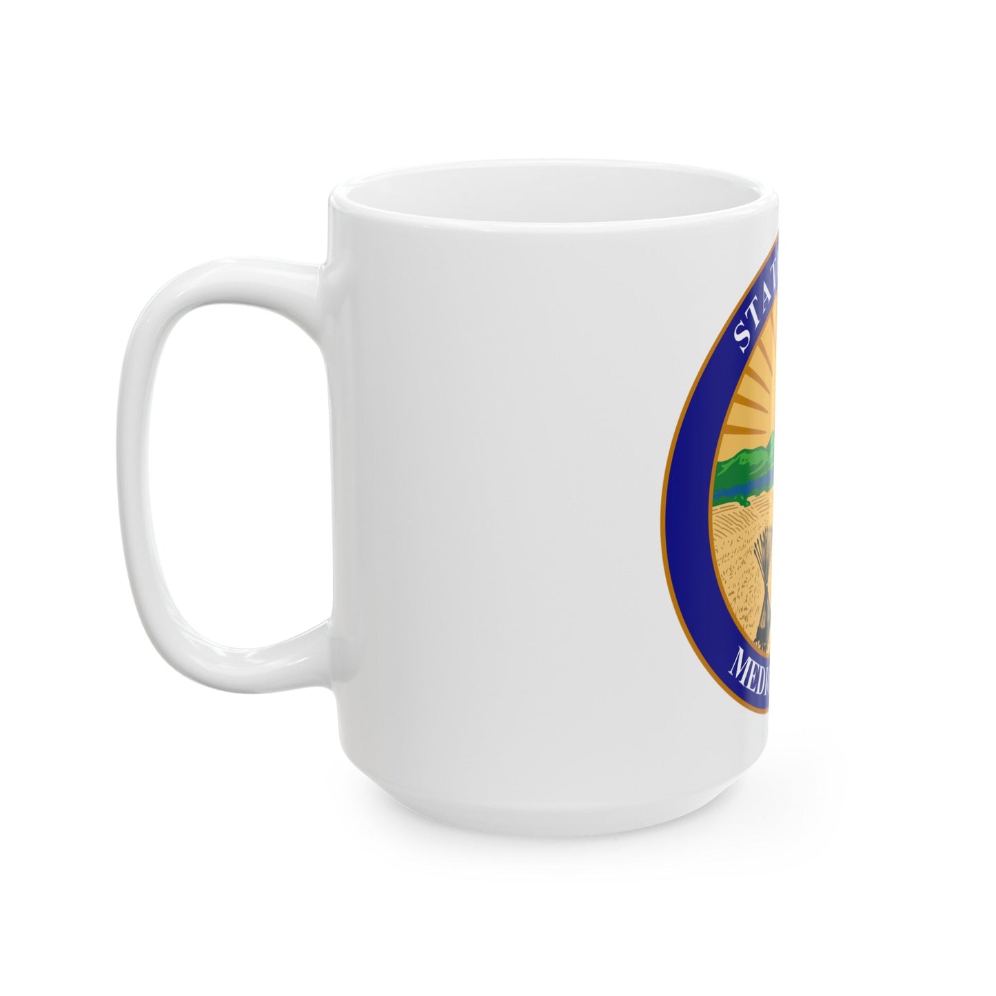 Seal of the Ohio Medical Board - White Coffee Mug-The Sticker Space