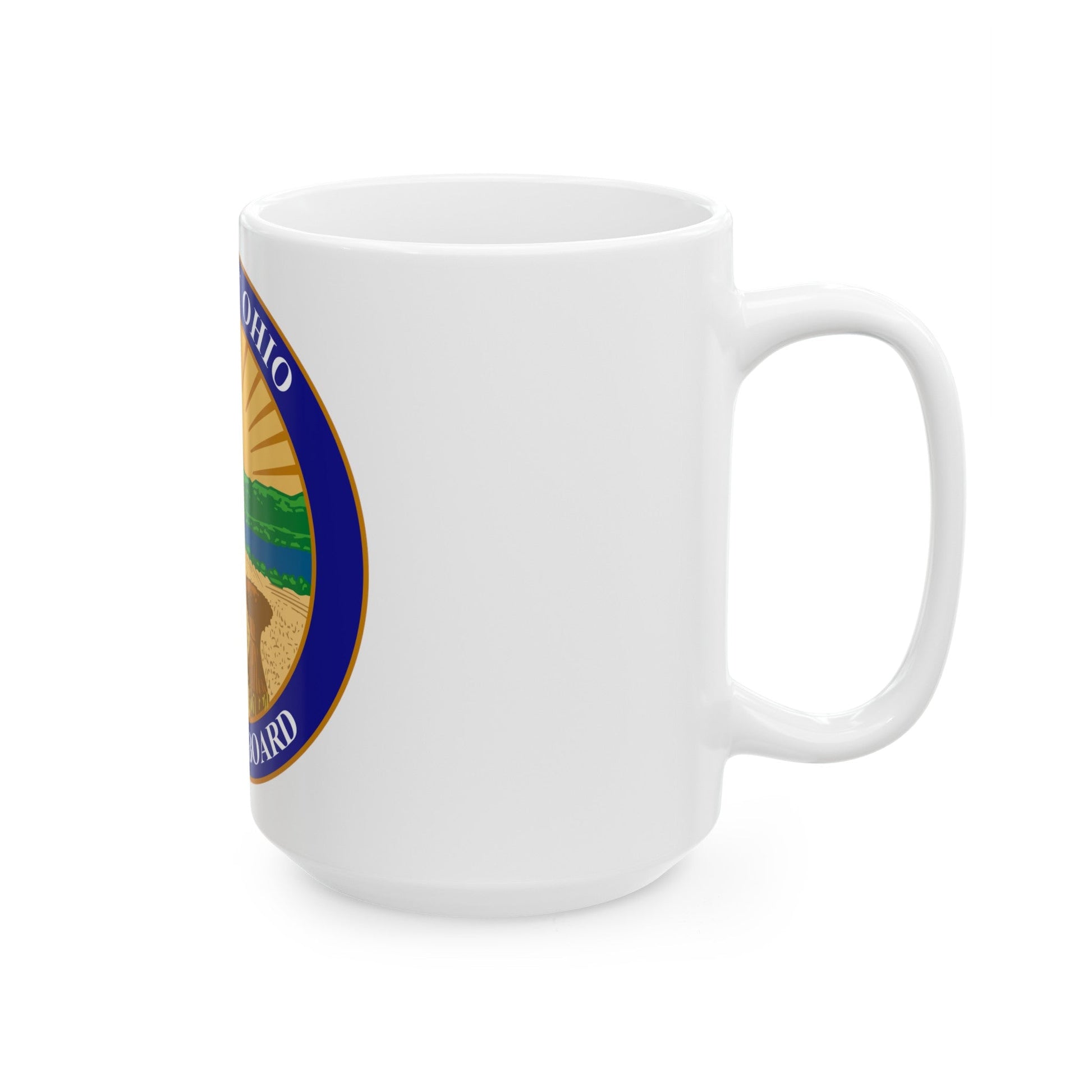 Seal of the Ohio Medical Board - White Coffee Mug-The Sticker Space