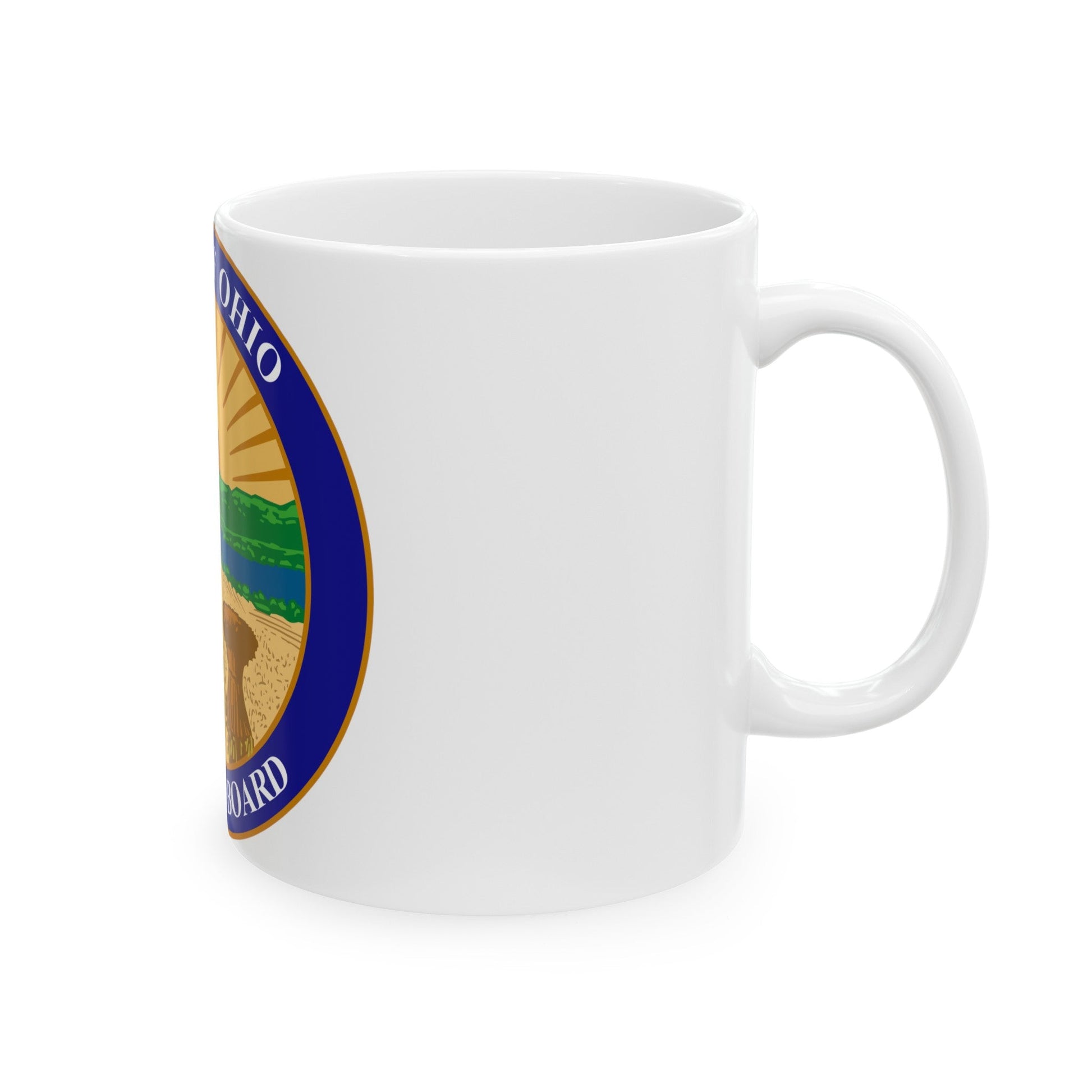 Seal of the Ohio Medical Board - White Coffee Mug-The Sticker Space