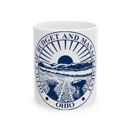 Seal of the Ohio Office of Budget and Management - White Coffee Mug-11oz-The Sticker Space