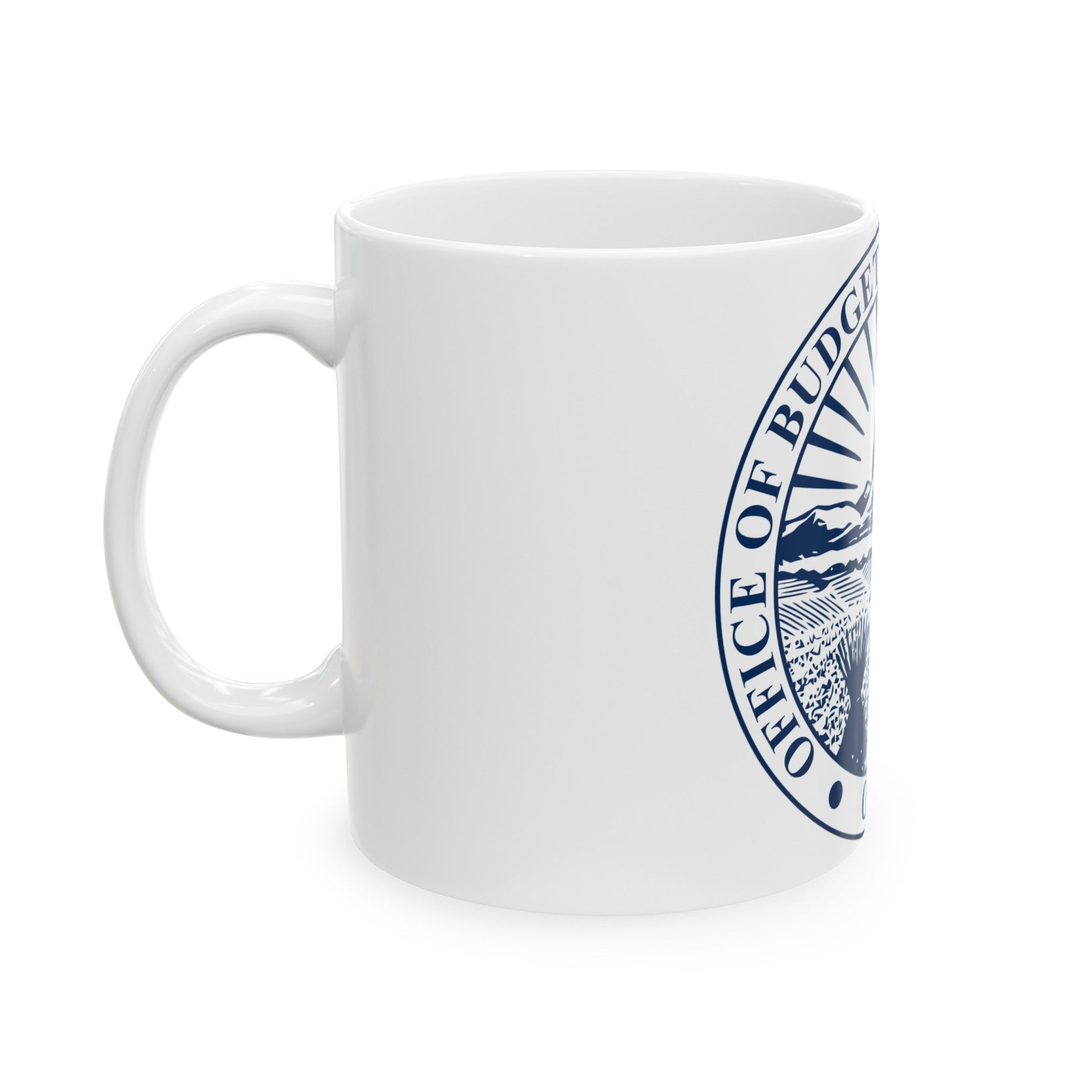 Seal of the Ohio Office of Budget and Management - White Coffee Mug-The Sticker Space