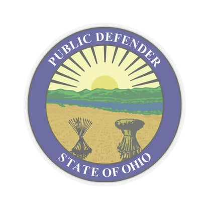 Seal of the Ohio Public Defender - STICKER Vinyl Kiss-Cut Decal 2 Inch Transparent - The Sticker Space