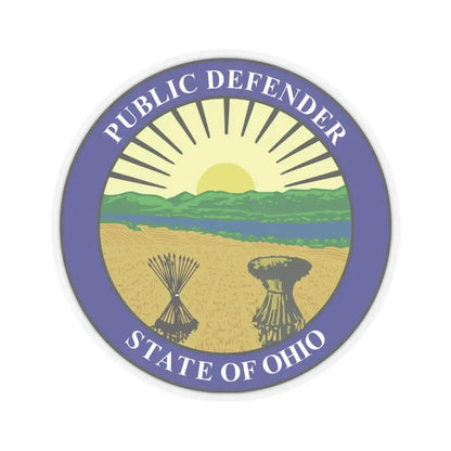 Seal of the Ohio Public Defender - STICKER Vinyl Kiss-Cut Decal 4 Inch Transparent - The Sticker Space