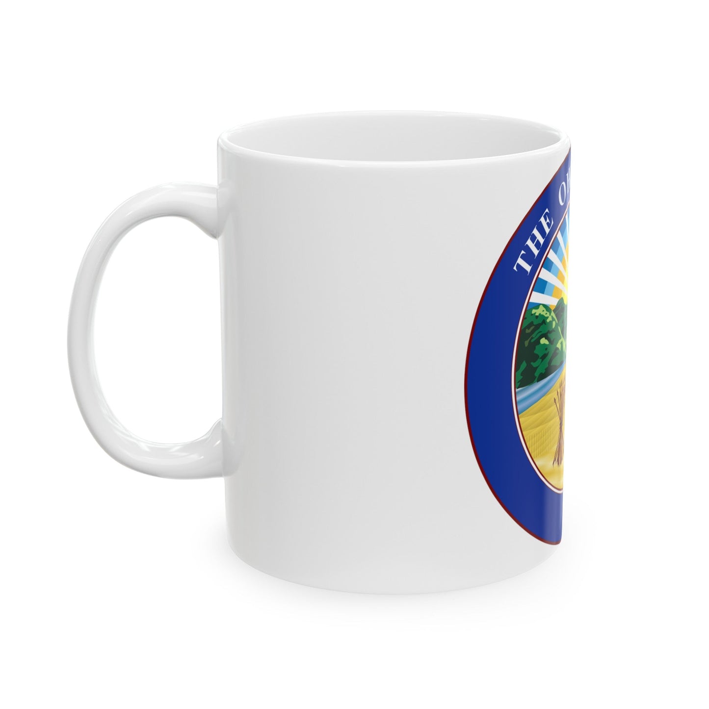 Seal of the Ohio Senate - White Coffee Mug-The Sticker Space