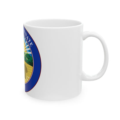 Seal of the Ohio Senate - White Coffee Mug-The Sticker Space