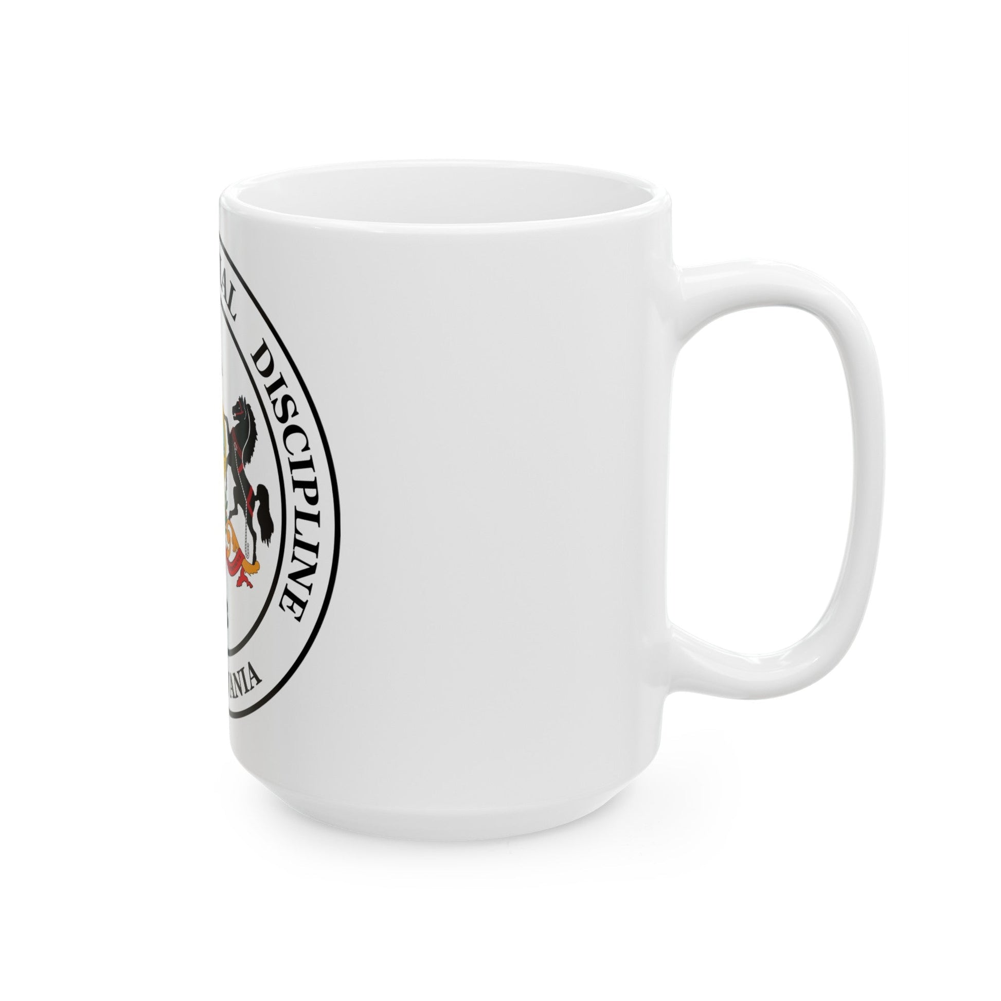 Seal of the Pennsylvania Court of Judicial Discipline - White Coffee Mug-The Sticker Space