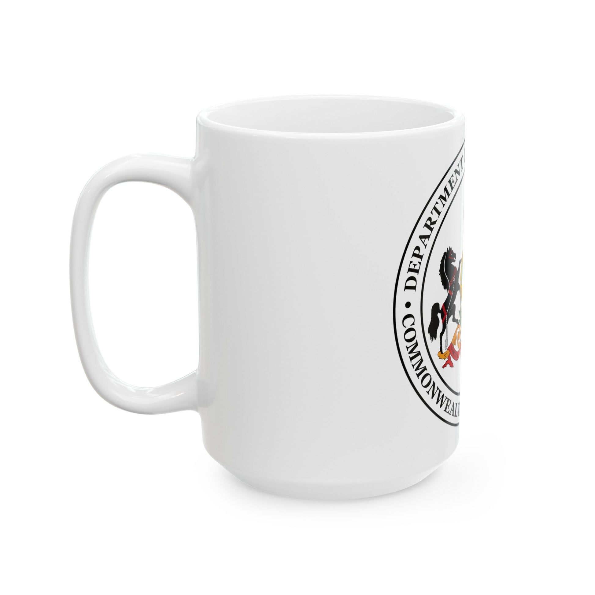 Seal of the Pennsylvania Department of Public Welfare - White Coffee Mug-The Sticker Space