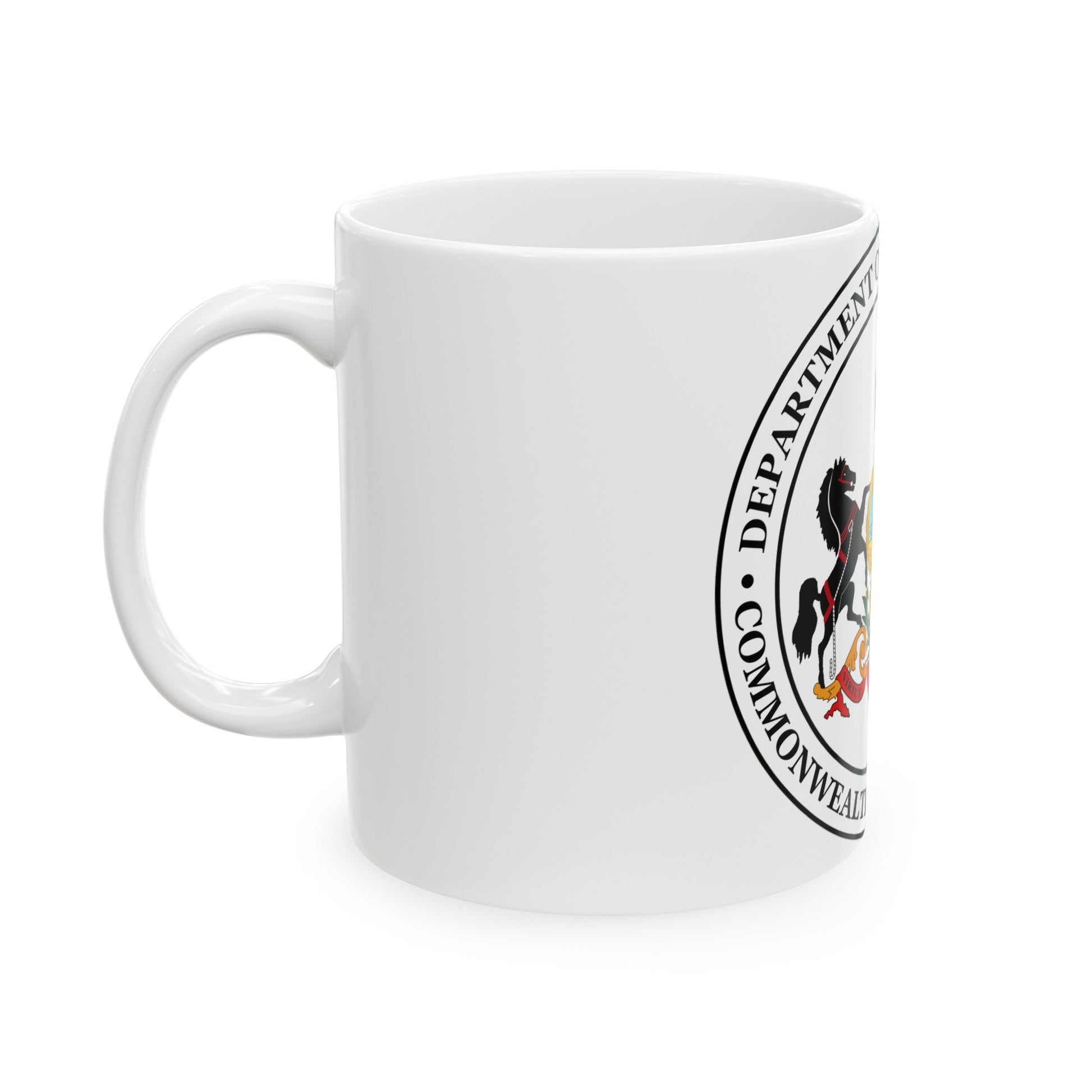 Seal of the Pennsylvania Department of Public Welfare - White Coffee Mug-The Sticker Space