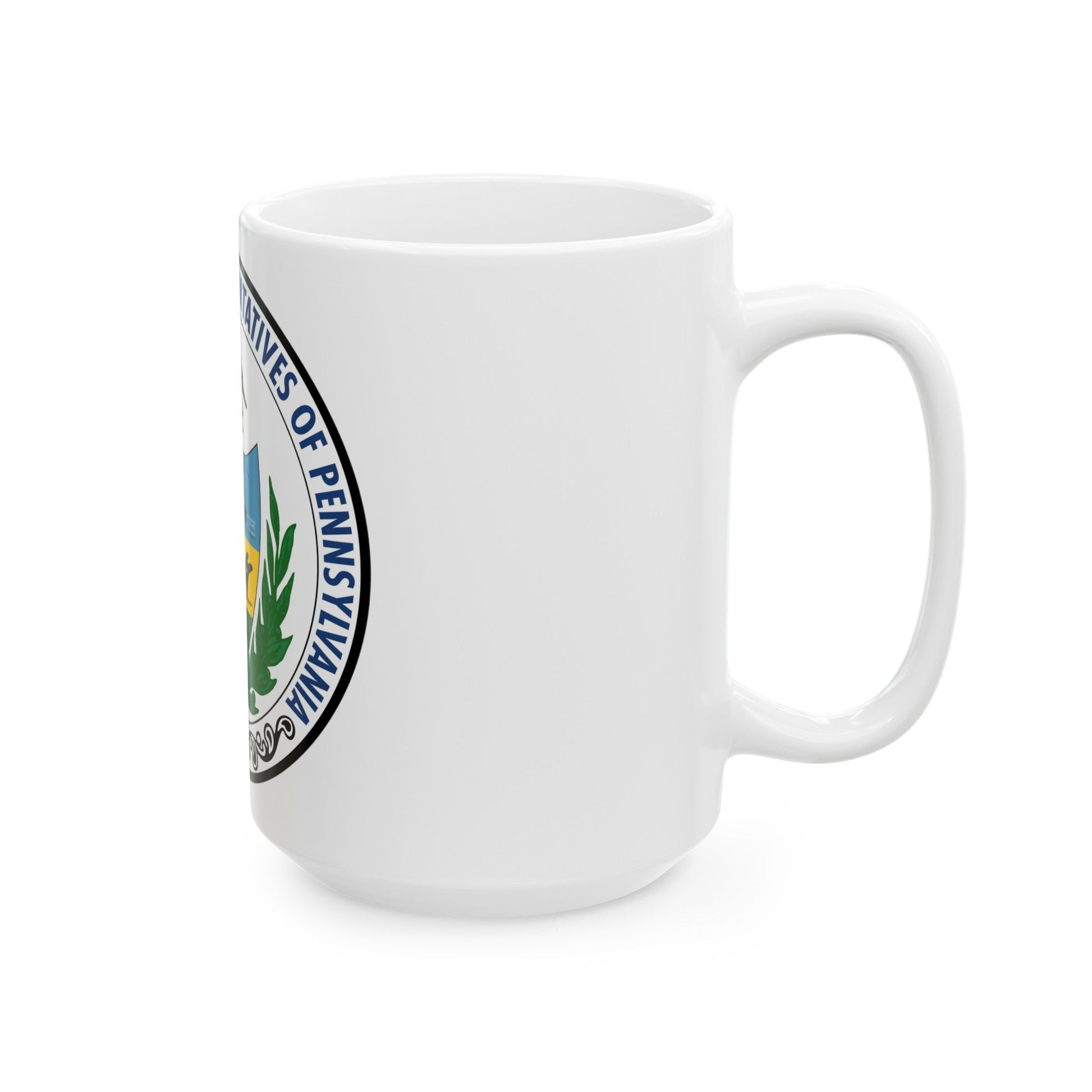 Seal of the Pennsylvania House of Representatives - White Coffee Mug-The Sticker Space