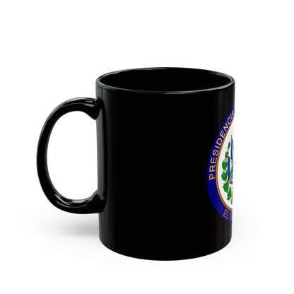 Seal of the President of El Salvador - Black Coffee Mug-The Sticker Space