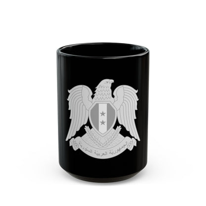 Seal of the President of Syria - Black Coffee Mug-15oz-The Sticker Space