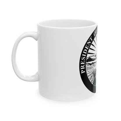 Seal of the President of the Ohio Senate - White Coffee Mug-The Sticker Space