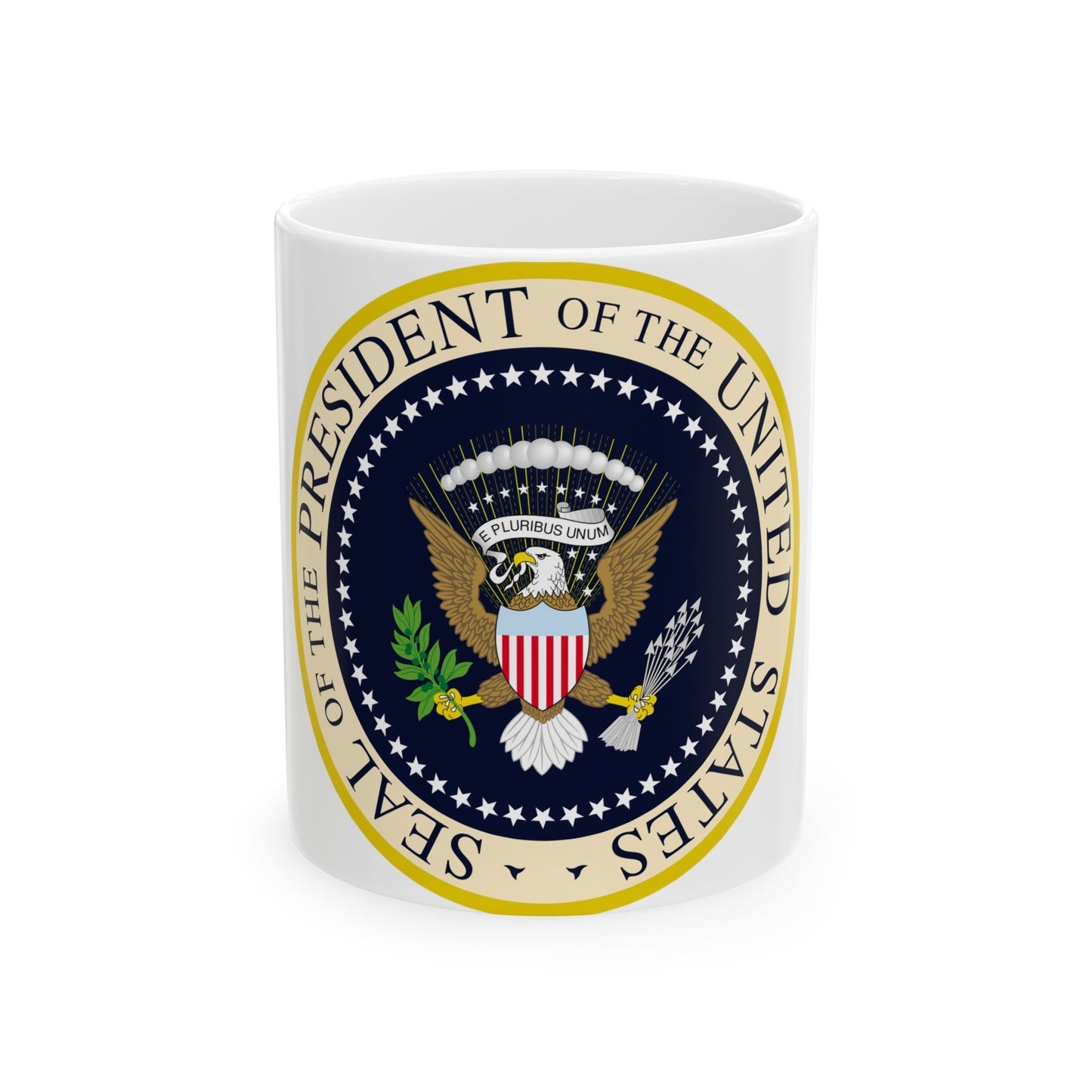 Seal of the President of the United States - White Coffee Mug-11oz-The Sticker Space