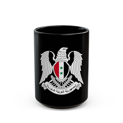 Seal of the Prime Minister of Syria - Black Coffee Mug-15oz-The Sticker Space