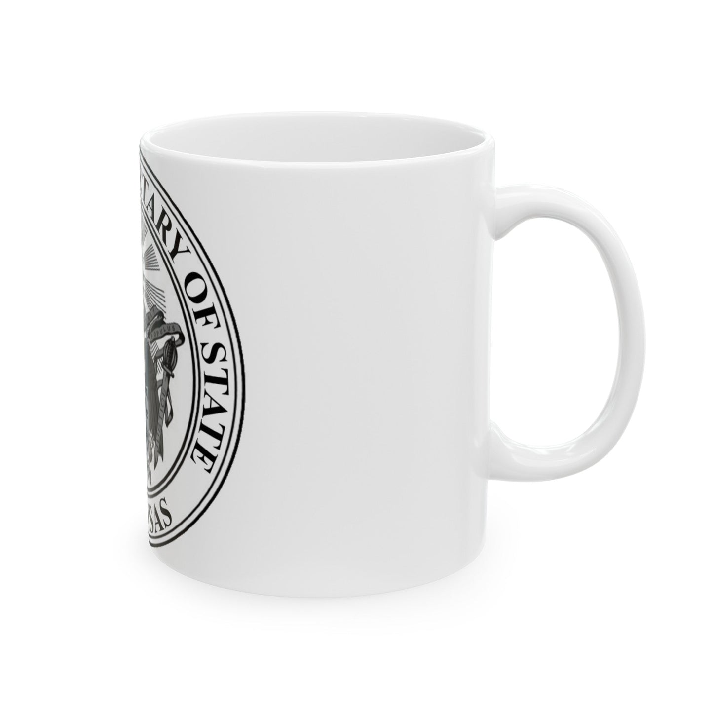 Seal of the Secretary of State of Arkansas - White Coffee Mug-The Sticker Space