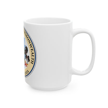 Seal of the Secretary of the Commonwealth of Pennsylvania - White Coffee Mug-The Sticker Space