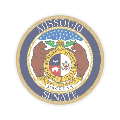 Seal of the Senate of Missouri - STICKER Vinyl Kiss-Cut Decal 2 Inch Transparent - The Sticker Space