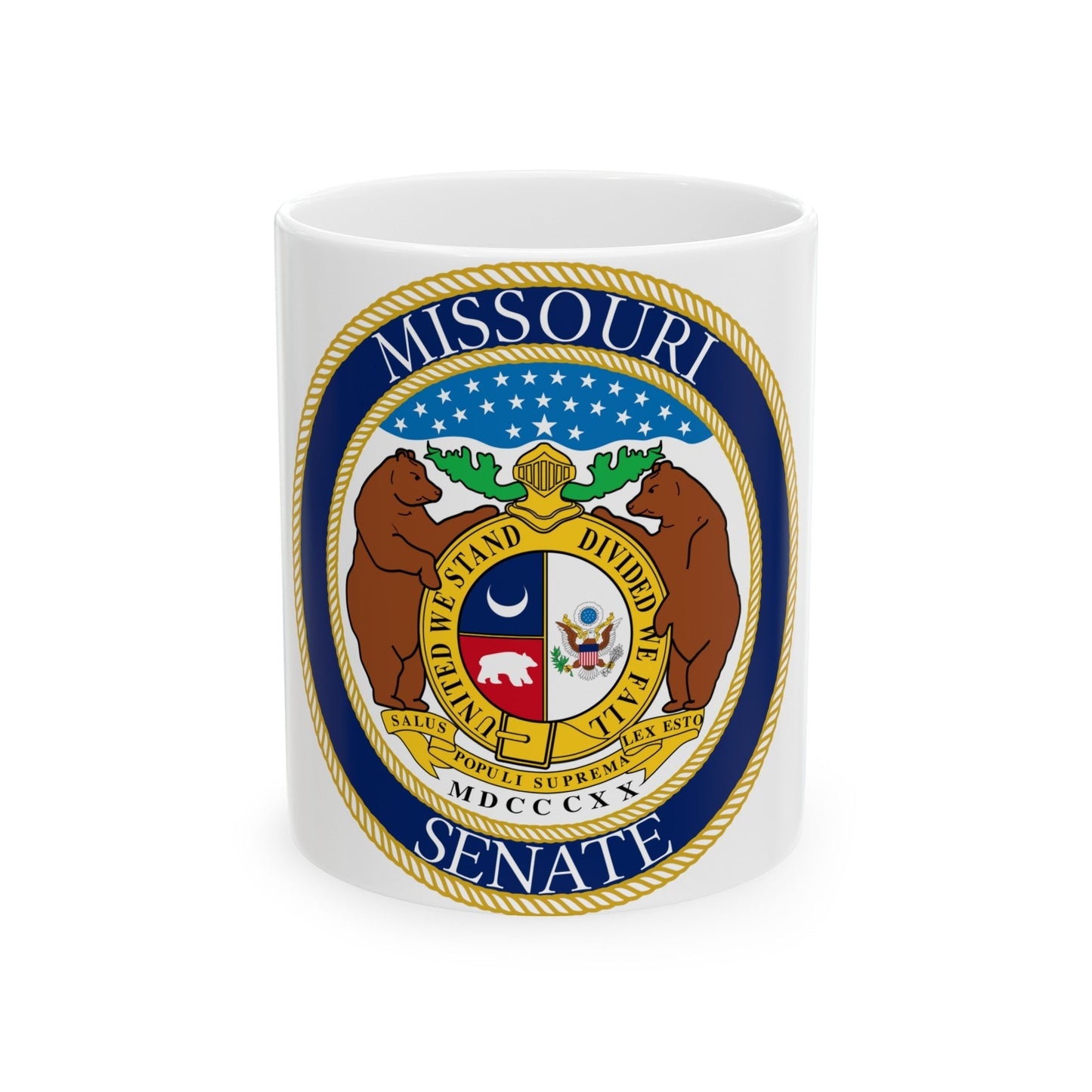 Seal of the Senate of Missouri - White Coffee Mug-11oz-The Sticker Space