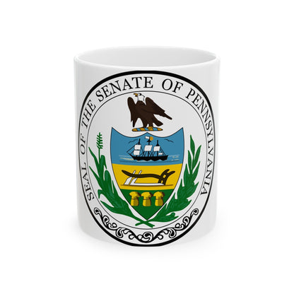 Seal of the Senate of Pennsylvania - White Coffee Mug-11oz-The Sticker Space