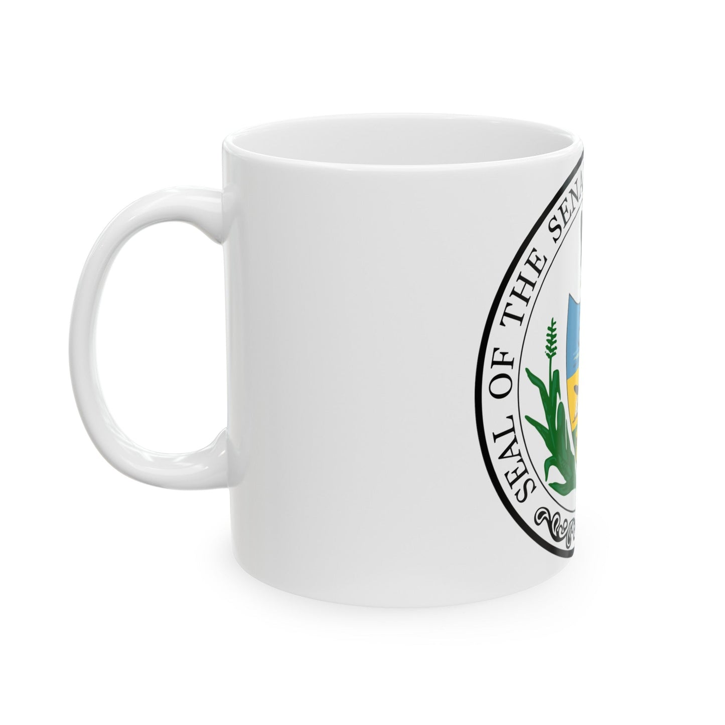 Seal of the Senate of Pennsylvania - White Coffee Mug-The Sticker Space