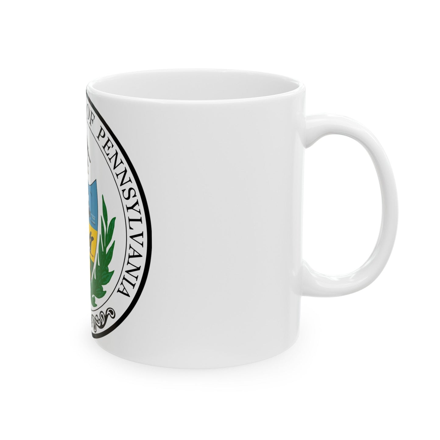 Seal of the Senate of Pennsylvania - White Coffee Mug-The Sticker Space