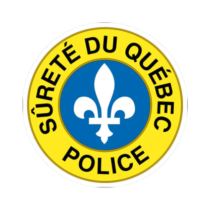 Seal of the Sûreté du Québec (Canada) (Coat of Arms) STICKER Vinyl Kiss-Cut Decal 2 Inch White - The Sticker Space