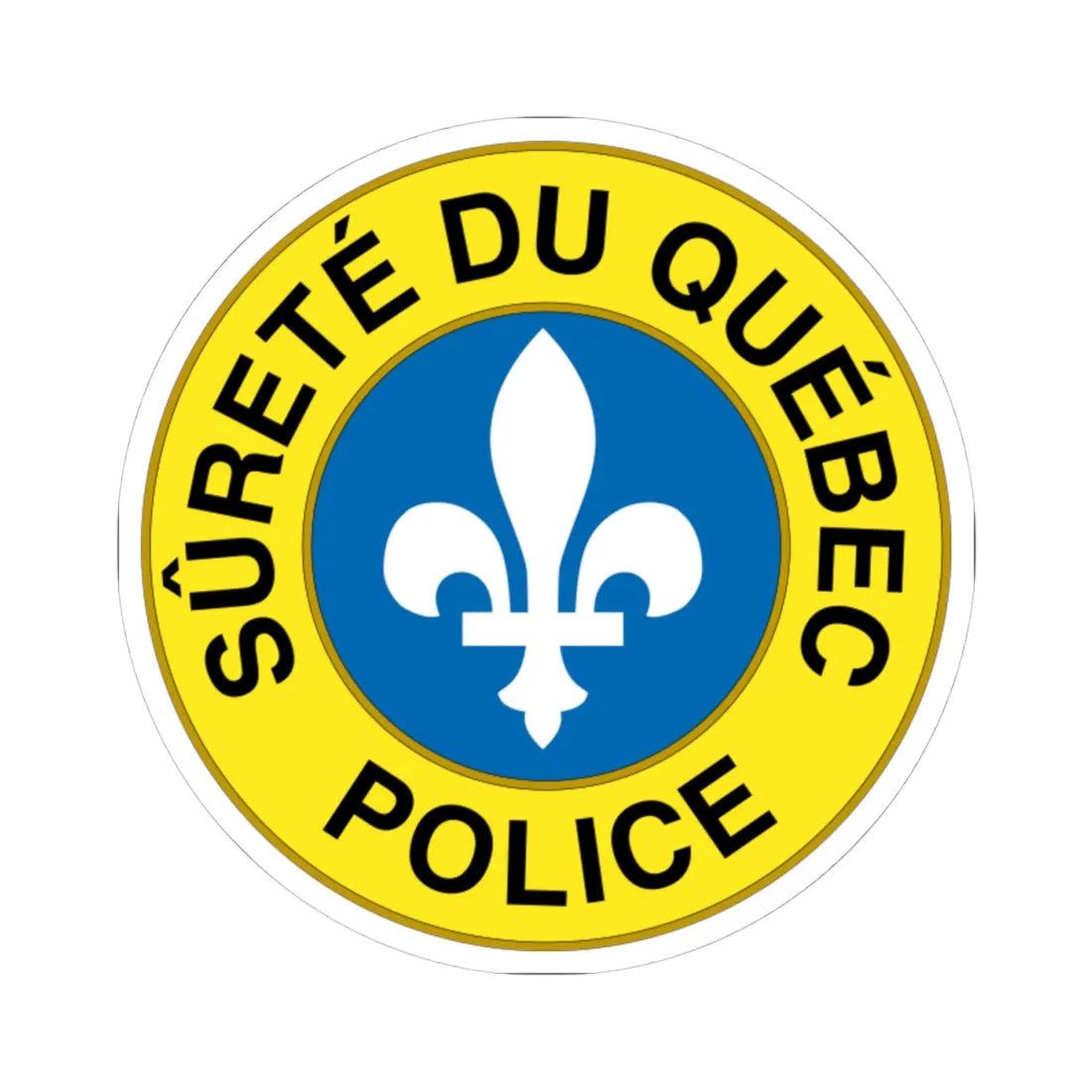 Seal of the Sûreté du Québec (Canada) (Coat of Arms) STICKER Vinyl Kiss-Cut Decal - The Sticker Space
