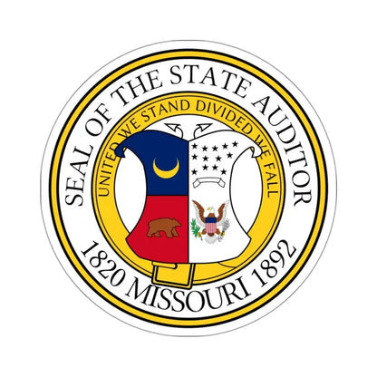 Seal of the State Auditor of Missouri - STICKER Vinyl Kiss-Cut Decal 3 Inch White - The Sticker Space