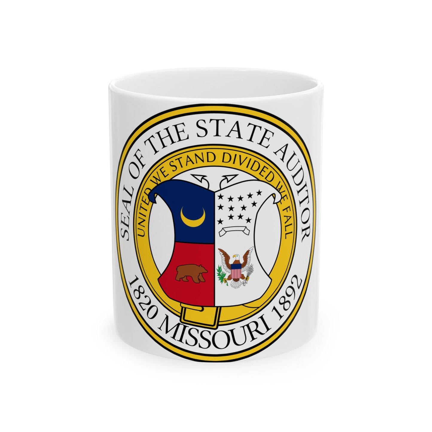 Seal of the State Auditor of Missouri - White Coffee Mug-11oz-The Sticker Space