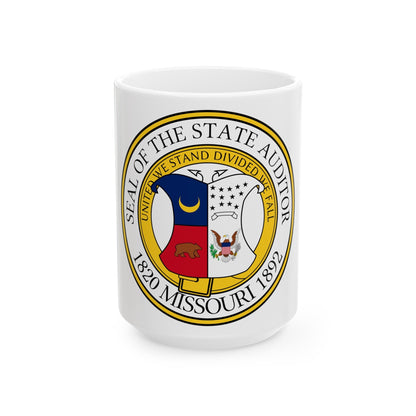 Seal of the State Auditor of Missouri - White Coffee Mug-15oz-The Sticker Space