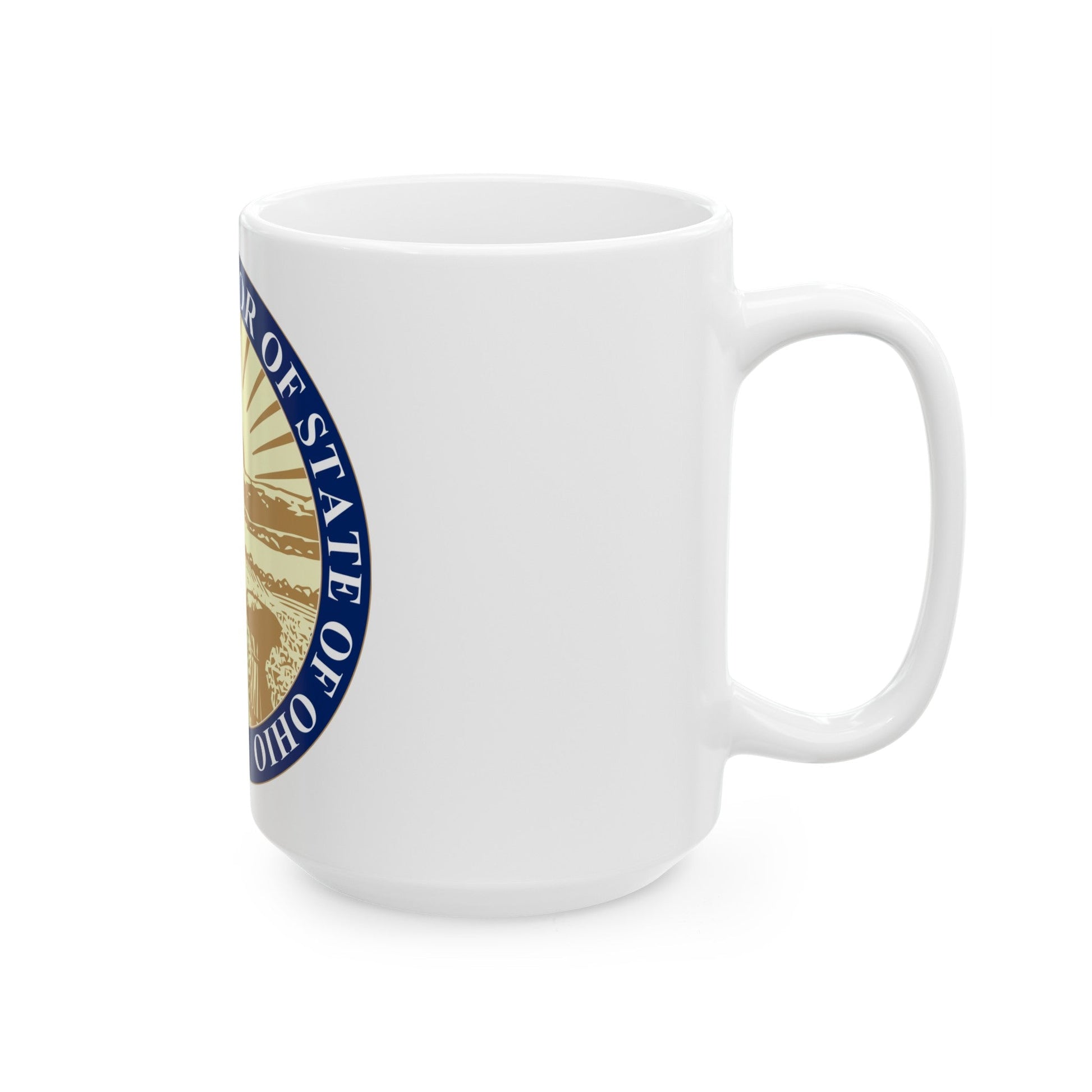 Seal of the State Auditor of Ohio - White Coffee Mug-The Sticker Space