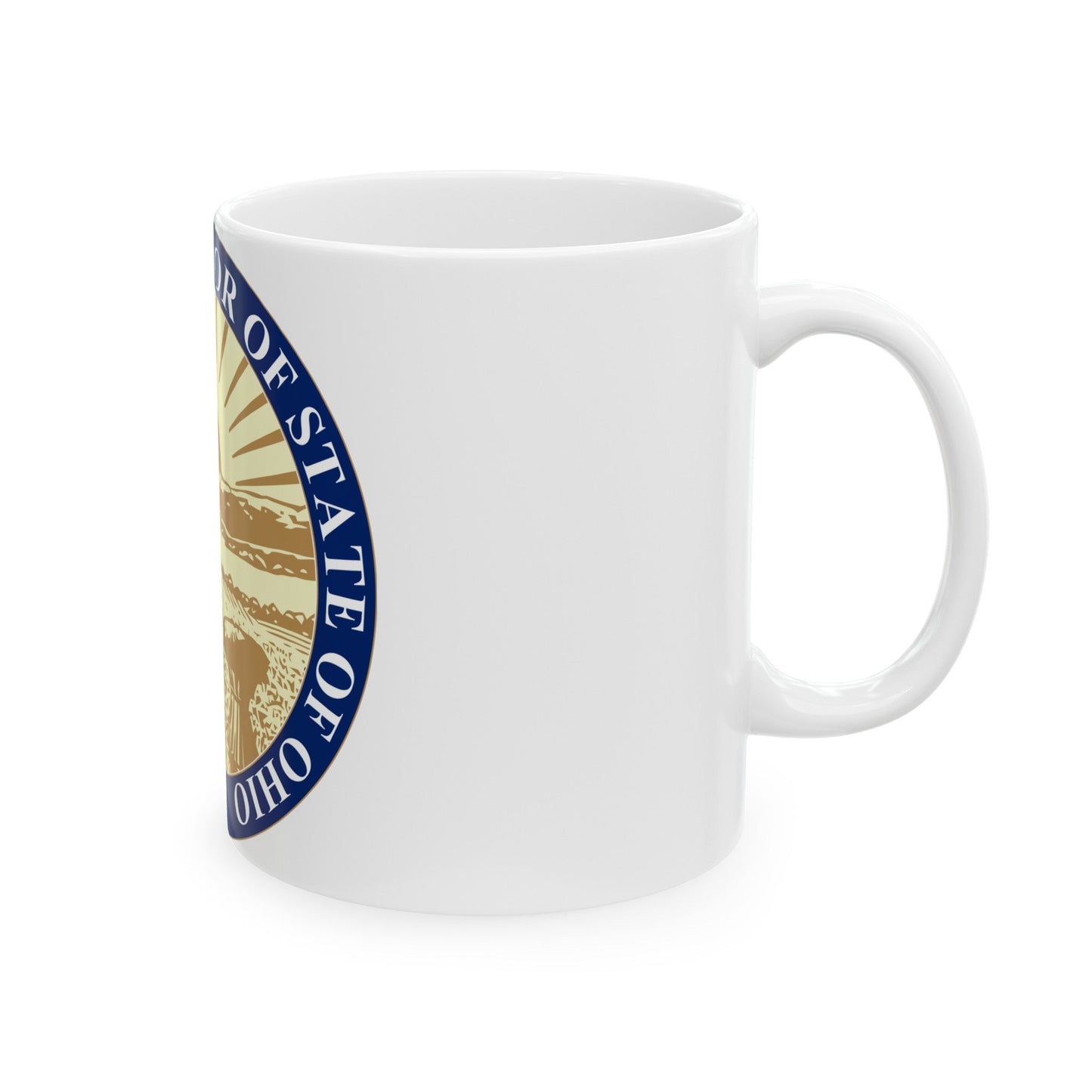 Seal of the State Auditor of Ohio - White Coffee Mug-The Sticker Space