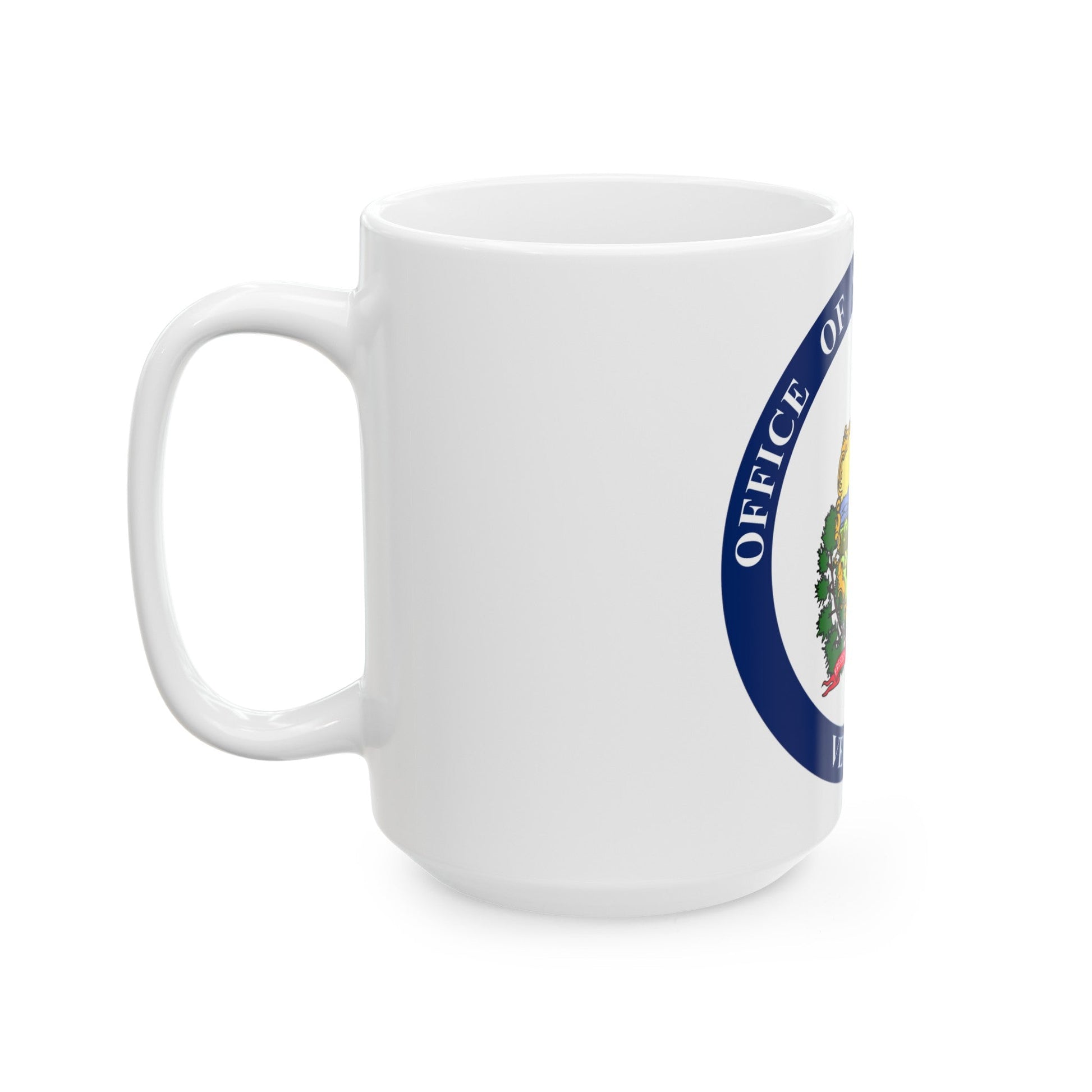 Seal of the State Auditor of Vermont - White Coffee Mug-The Sticker Space