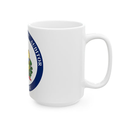 Seal of the State Auditor of Vermont - White Coffee Mug-The Sticker Space