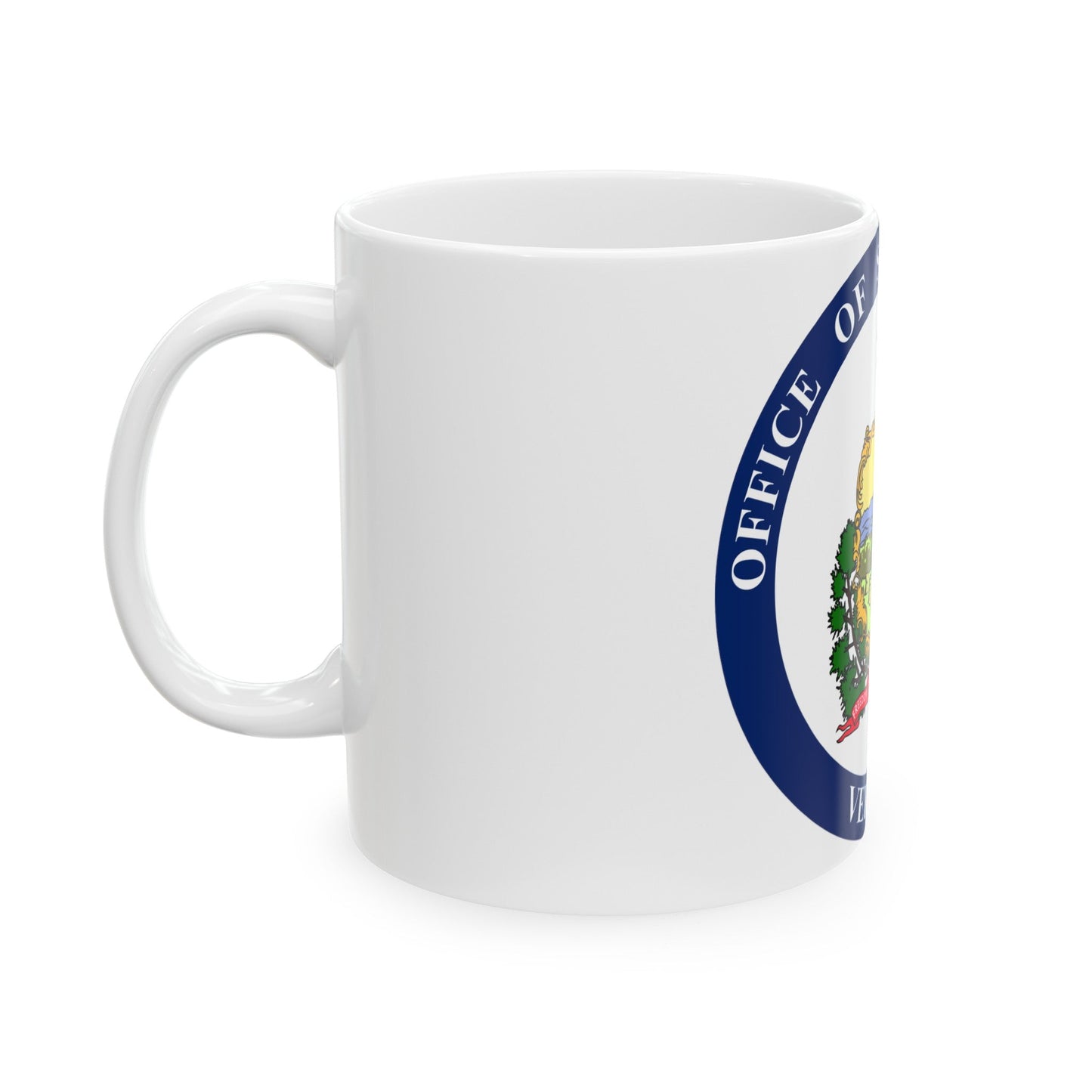 Seal of the State Auditor of Vermont - White Coffee Mug-The Sticker Space