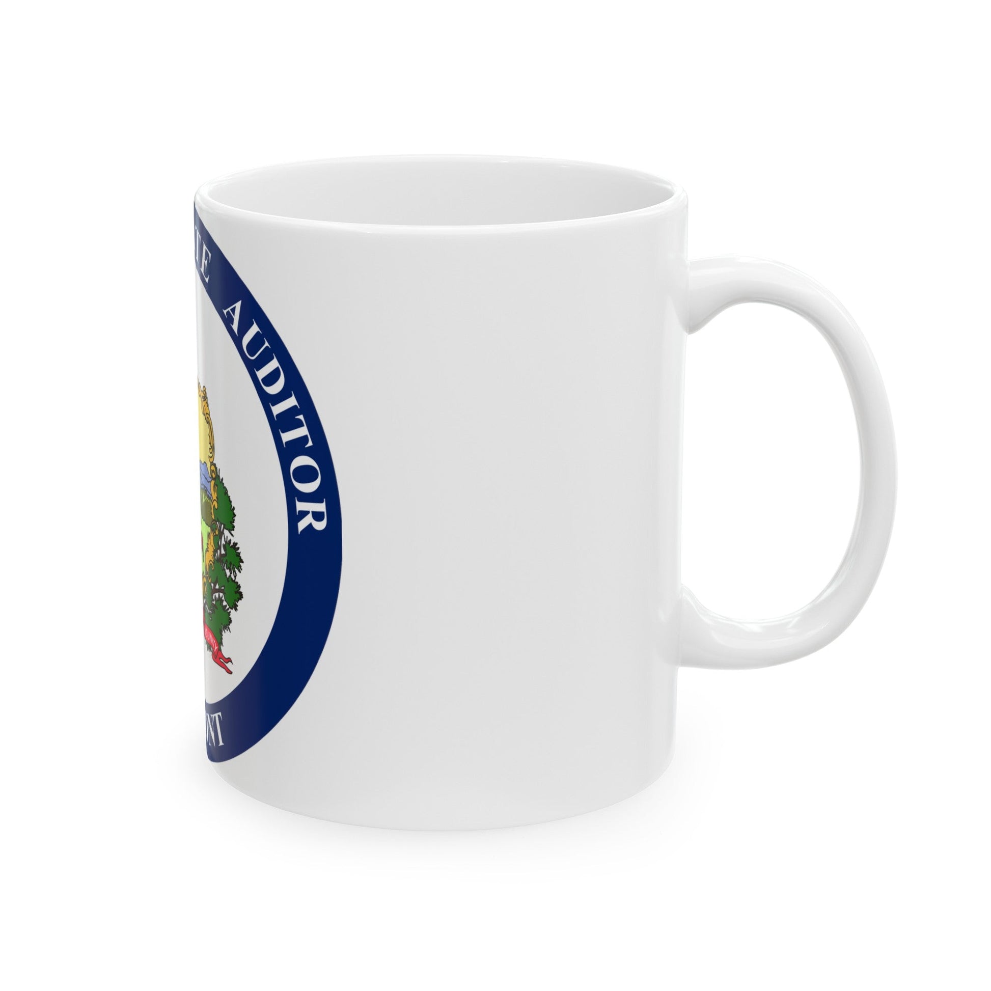 Seal of the State Auditor of Vermont - White Coffee Mug-The Sticker Space