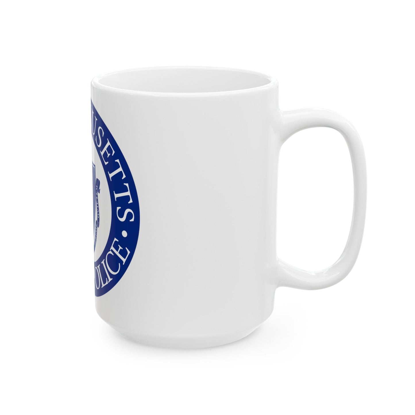 Seal of the State Police of Massachusetts - White Coffee Mug-The Sticker Space