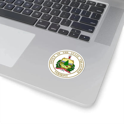 Seal of the State Treasurer of Vermont - STICKER Vinyl Kiss-Cut Decal - The Sticker Space