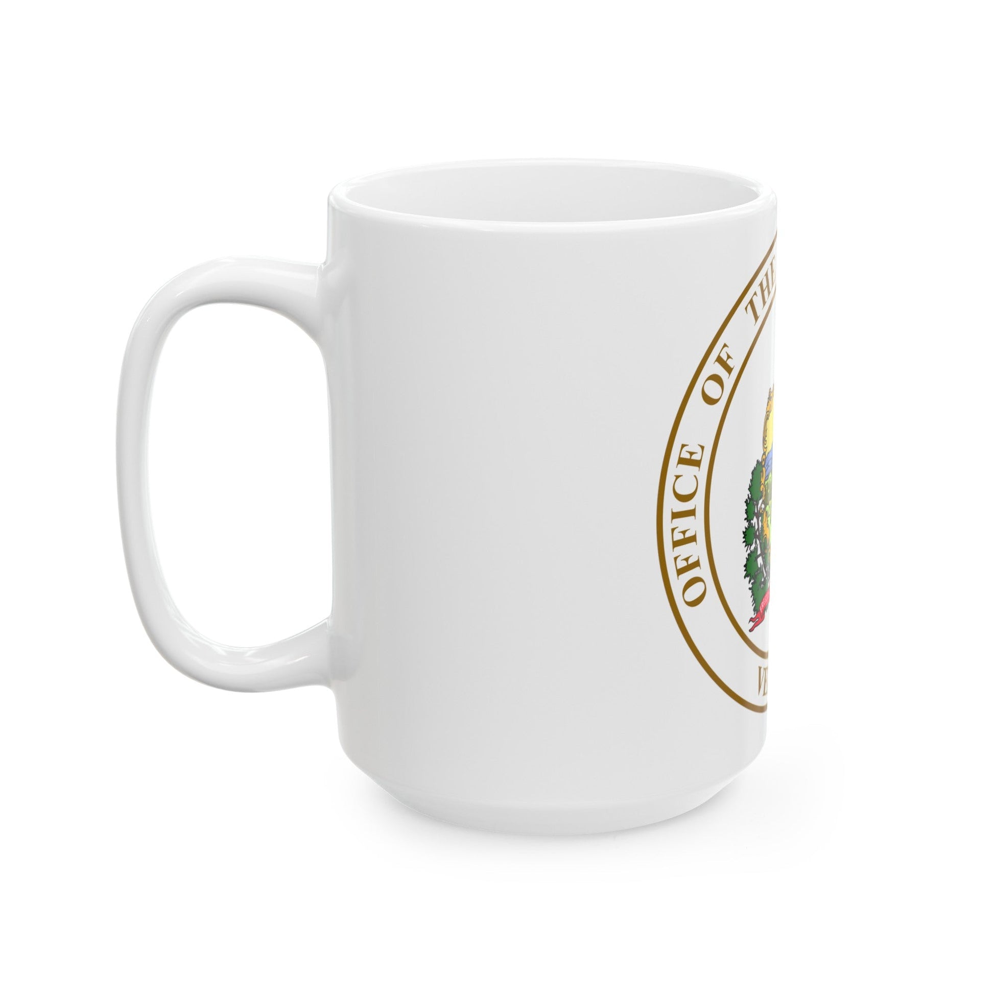 Seal of the State Treasurer of Vermont - White Coffee Mug-The Sticker Space