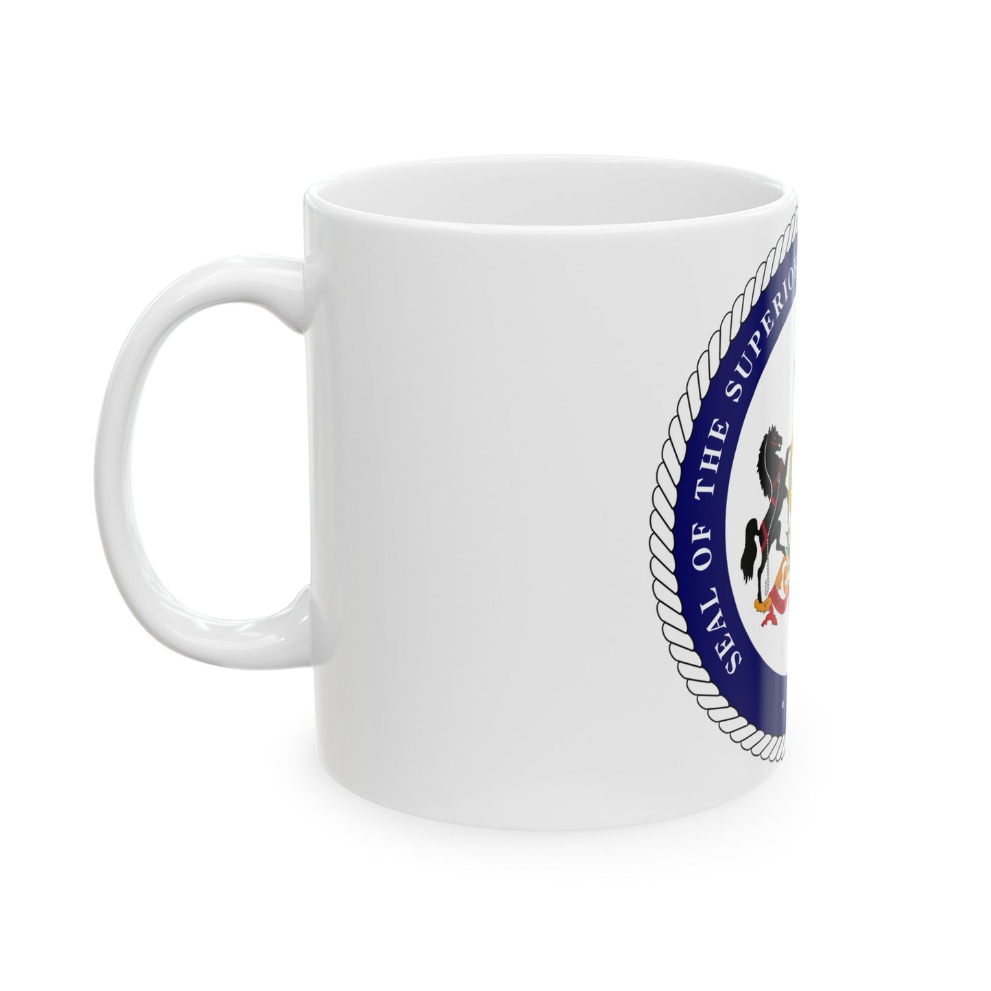 Seal of the Superior Court of Pennsylvania - White Coffee Mug-The Sticker Space