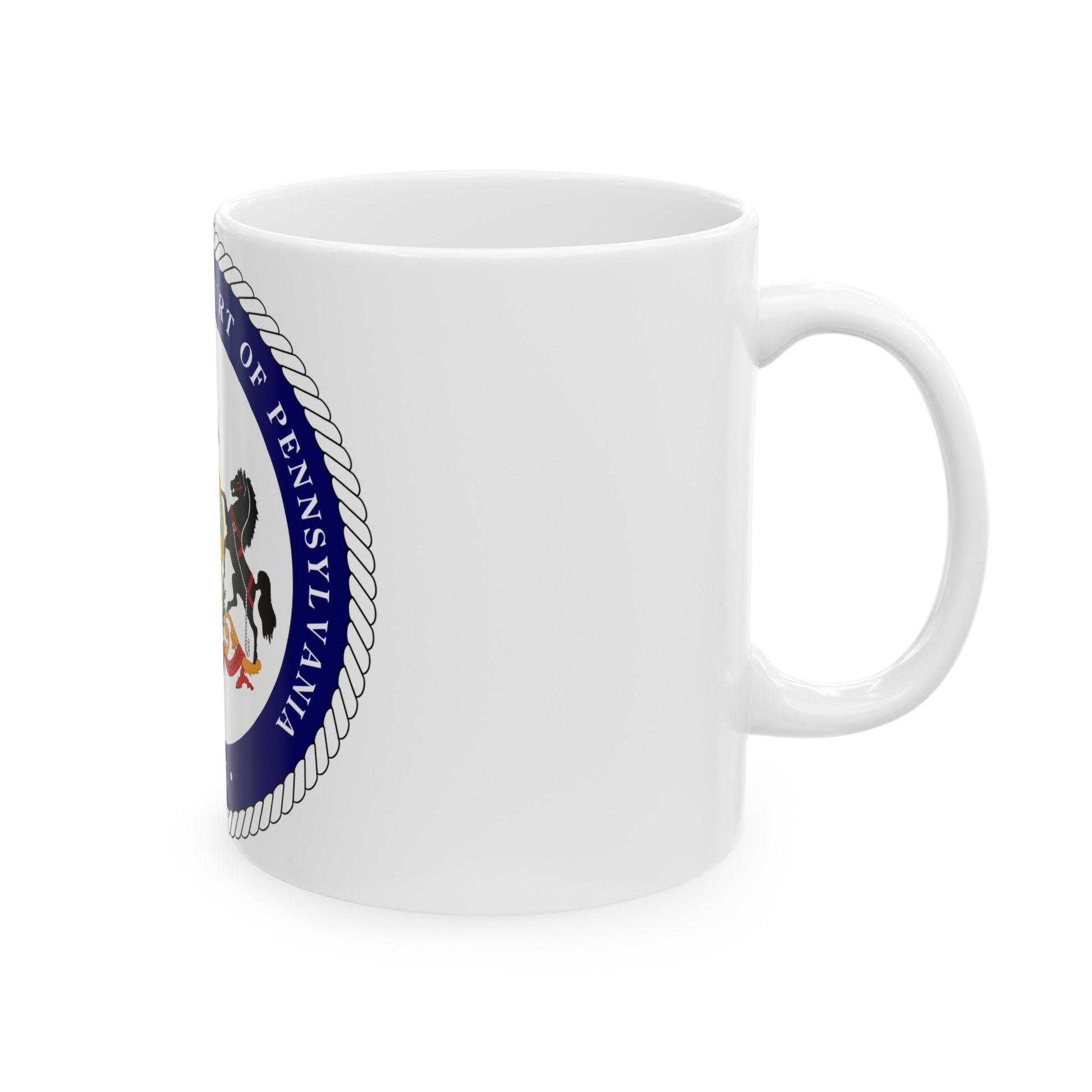 Seal of the Superior Court of Pennsylvania - White Coffee Mug-The Sticker Space