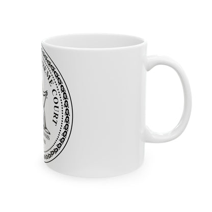 Seal of the Supreme Court of Illinois - White Coffee Mug-The Sticker Space