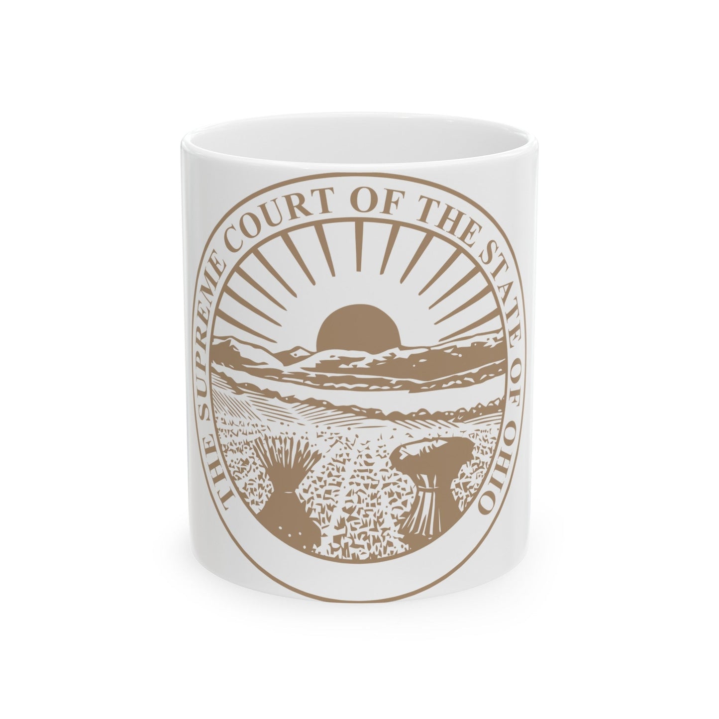 Seal of the Supreme Court of Ohio - White Coffee Mug-11oz-The Sticker Space