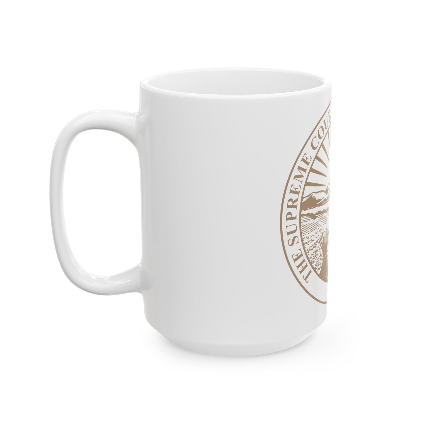 Seal of the Supreme Court of Ohio - White Coffee Mug-The Sticker Space