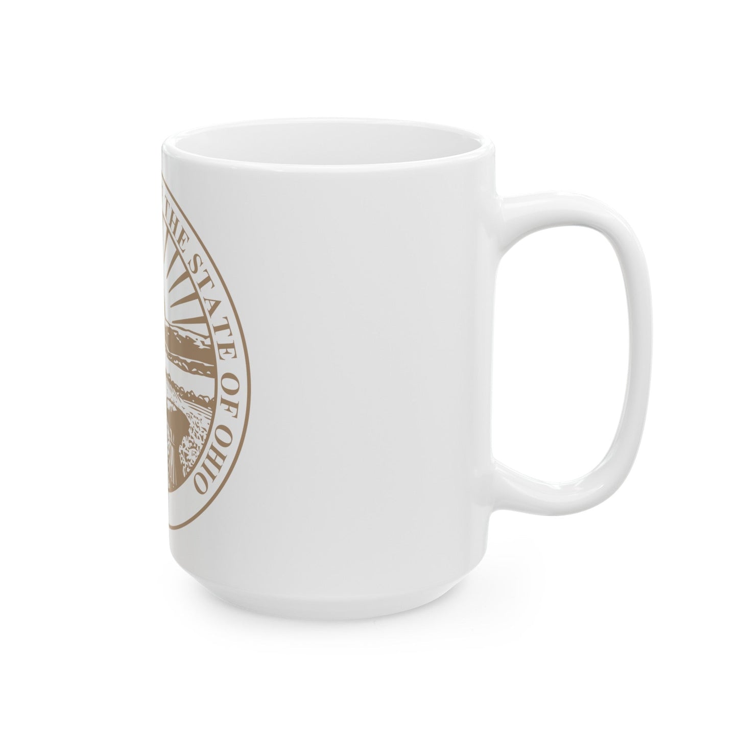 Seal of the Supreme Court of Ohio - White Coffee Mug-The Sticker Space