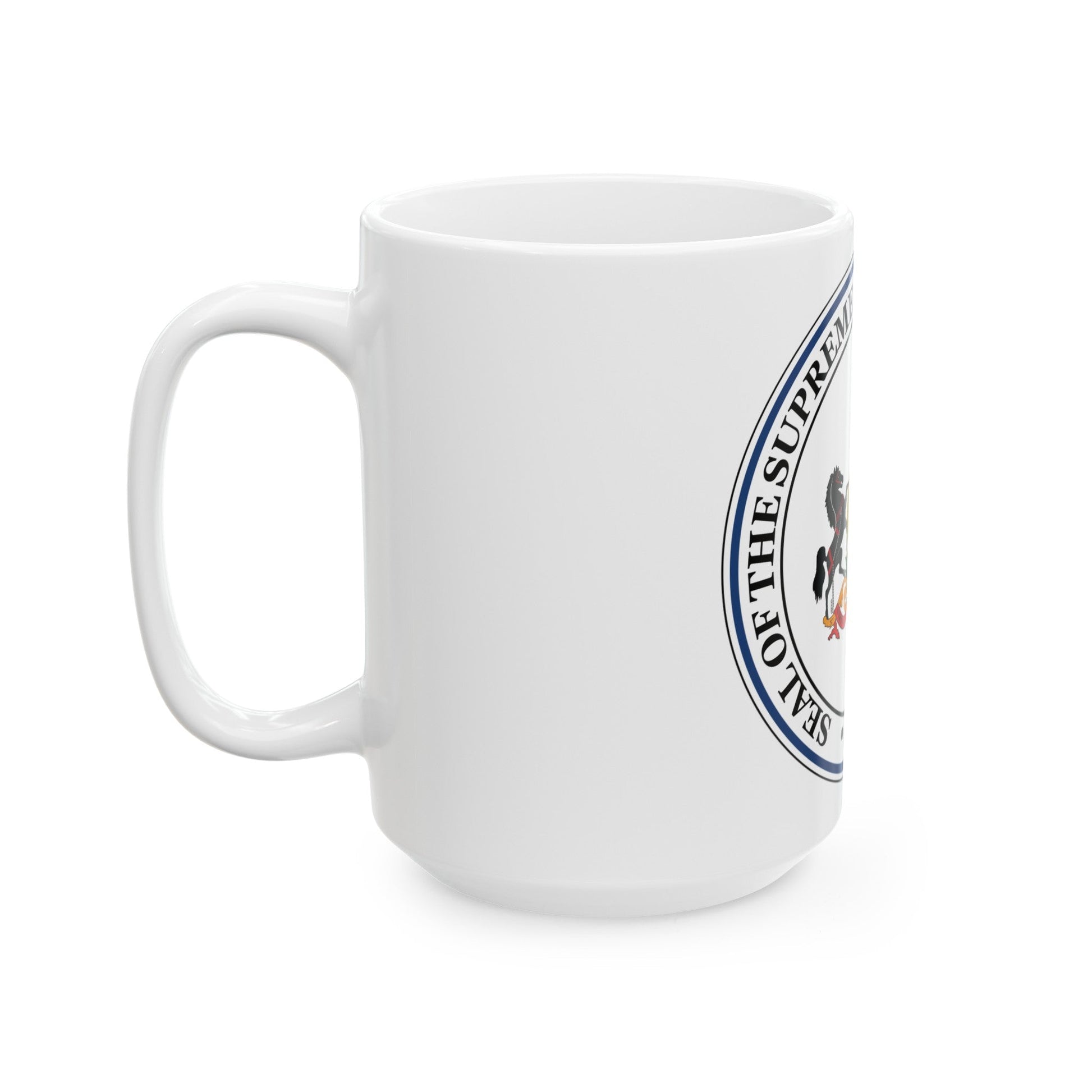 Seal of the Supreme Court of Pennsylvania - White Coffee Mug-The Sticker Space