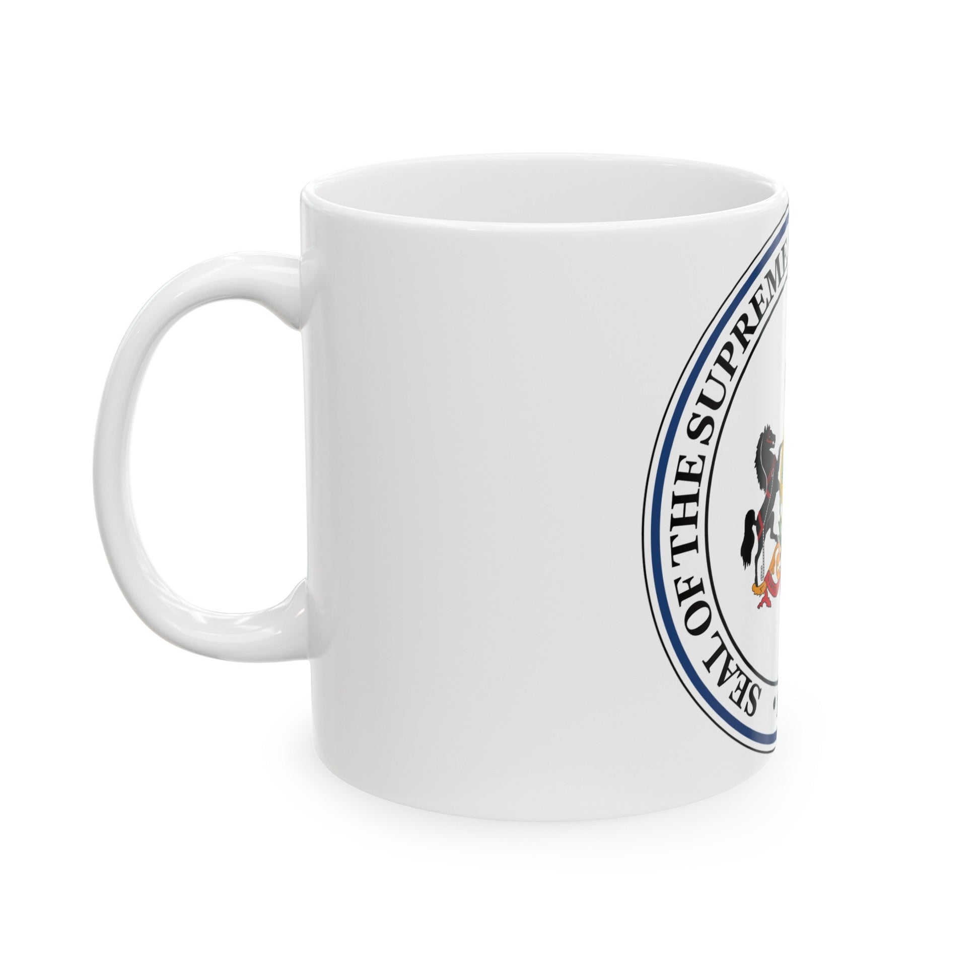 Seal of the Supreme Court of Pennsylvania - White Coffee Mug-The Sticker Space